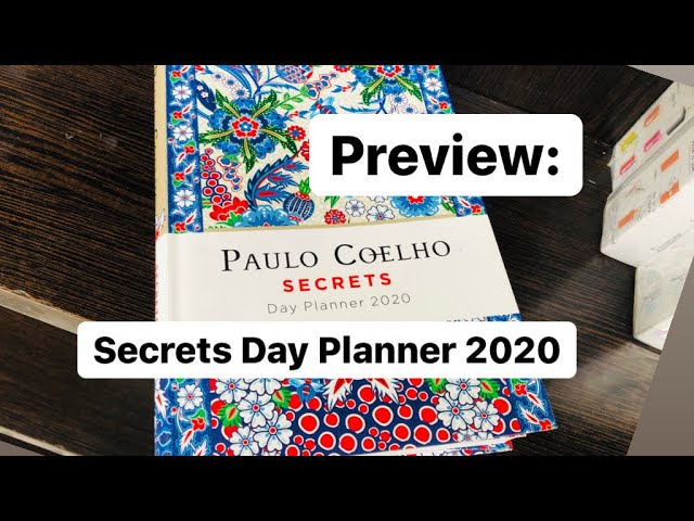 Preview Paolo Coelho Secrets Day Planner 2020 Youtube paulo coelho kalender 2021