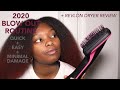 2020 Blow Out Routine on Natural Hair & Revlon Blow Drying Brush Review | Part 1