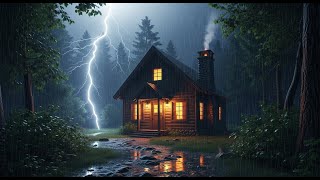 24/7 SLEEP INSTANTLY WITH HEAVY RAINSTORM, THUNDER SOUNDS, HEAVY RAIN SOUNDS FOR SLEEPING
