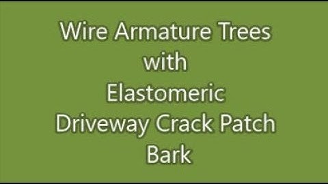 Wire Armature Trees with Asphalt Patch Bark