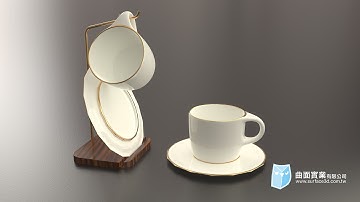 [Rhino SubD 教學] - SubD旋轉成形 - 杯盤組 - Rhino SubD 繪製 - Rhino SubD Tutorial