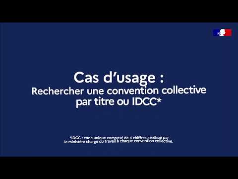 Légifrance - Cas d'usage sur la recherche de conventions collectives par titre ou par IDCC