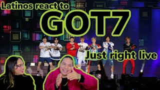 Latinos react to GOT7 - Just Right (딱 좋아) Live REACTION| FEATURE FRIDAY ✌