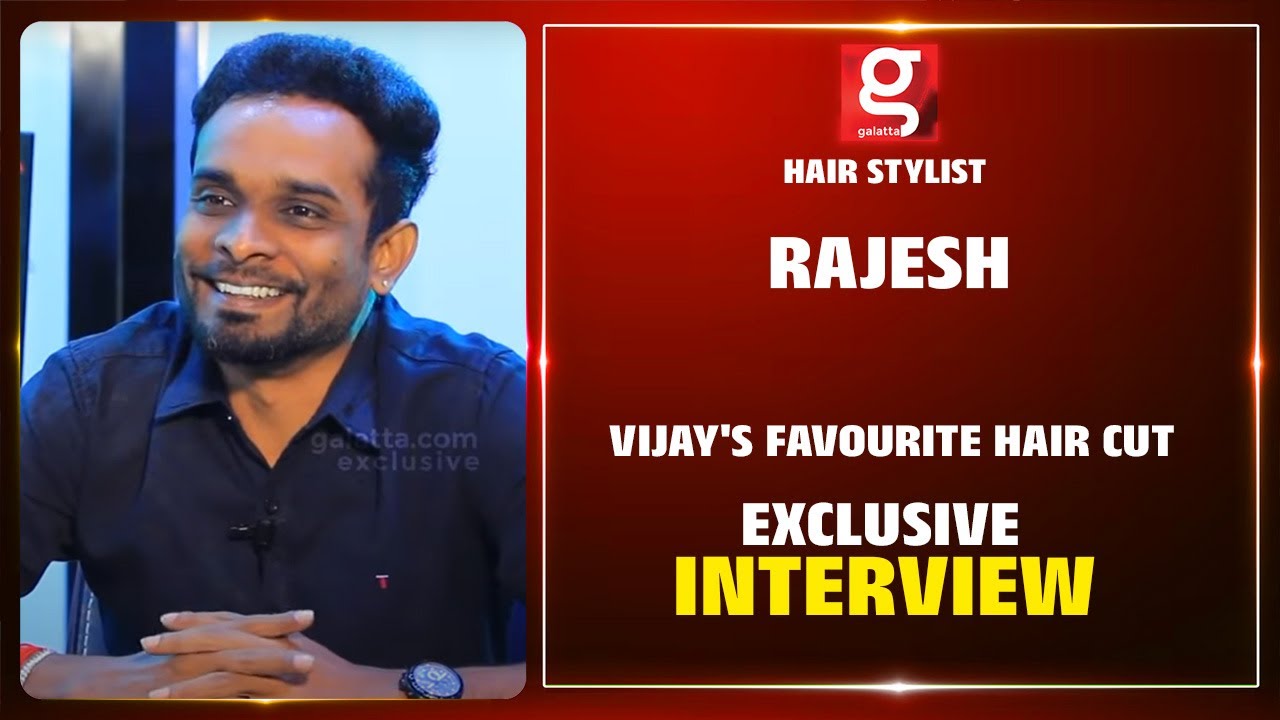 Thalapathy Vijay's Favourite Hair Cut - Hair Stylist Rajesh Reveals | RS 63  - YouTube