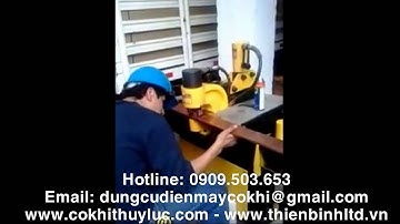 Máy gia công thanh đồng HHM-200H và150H/Hydraulic Busbar Punching Cutting Bending Processing Machine