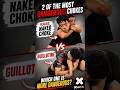 2 OF THE MOST DANGEROUS CHOKES IN BJJ #shorts #bjj