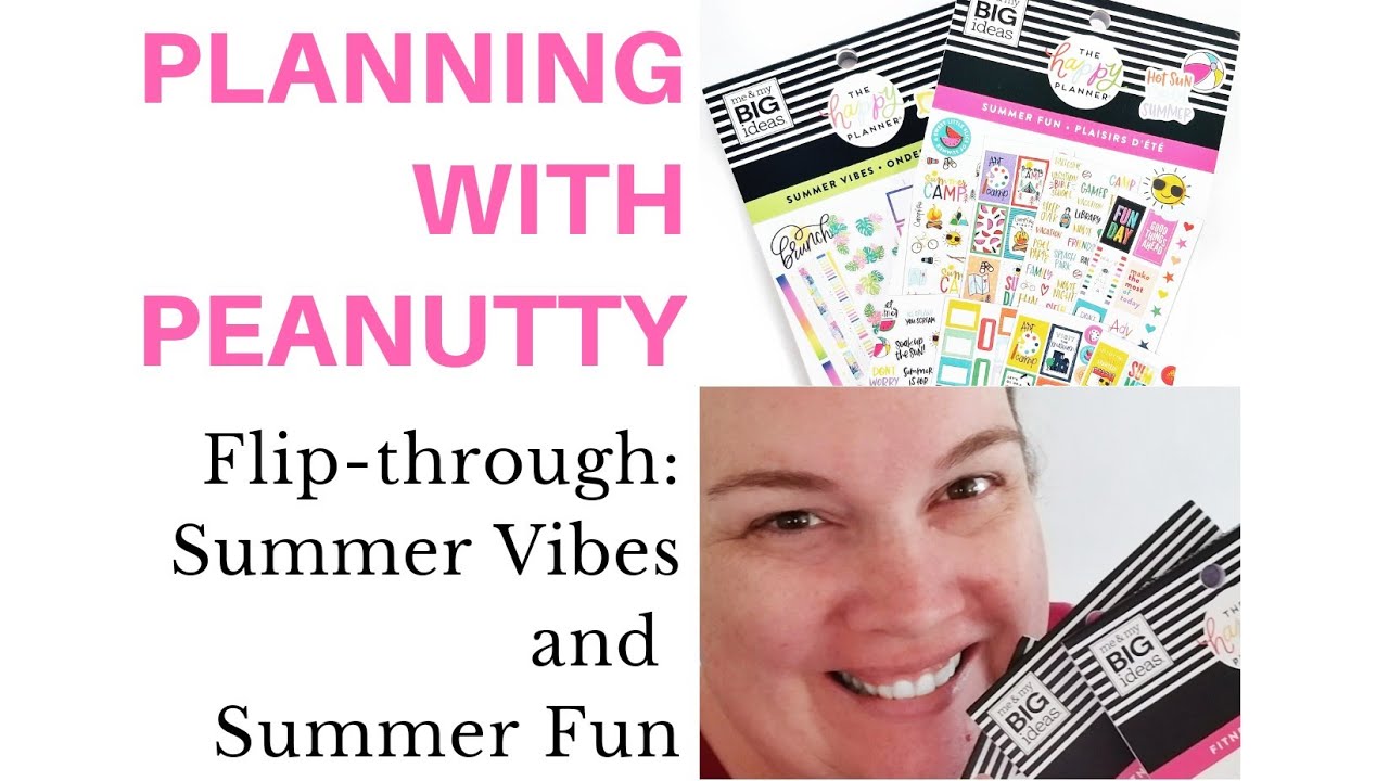 Flipthrough: Summer Vibes and Summer Fun Happy Planner stickerbooks.