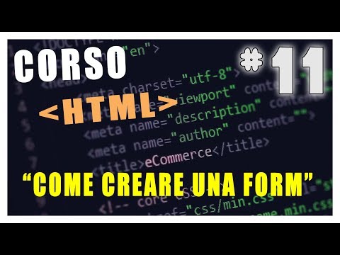 COME CREARE UNA FORM IN UN SITO- Corso HTML #11 | Vita Da Founder