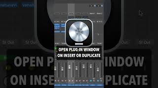 Logic Pro - Open Plug-In Window on Insert or Duplicate #shorts