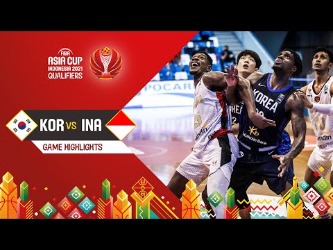 Korea - Indonesia | Highlights - FIBA Asia Cup 2021 Qualifiers