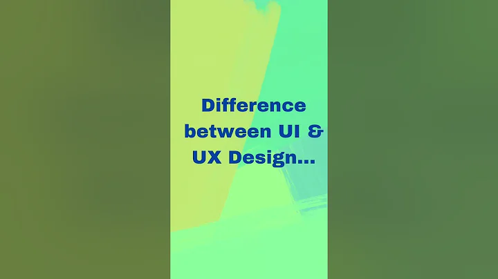 Difference between UI & UX Design... #trending #shortvideo #youtubeshorts #uiuxdesign #shorts #viral