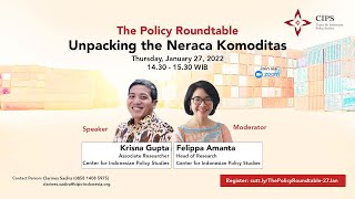 The Policy Roundtable: Unpacking The Neraca Komoditas