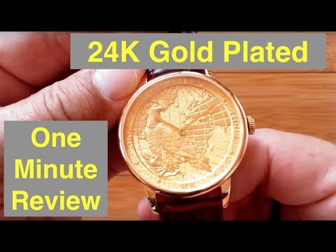 CHIYODA 24K Gold Plated Men’s High Fashion Swiss Quartz Waterproof Wrist Watch: One Minute Review