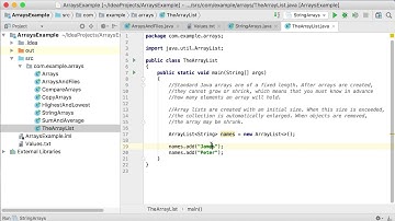 22. The ArrayList class in Java
