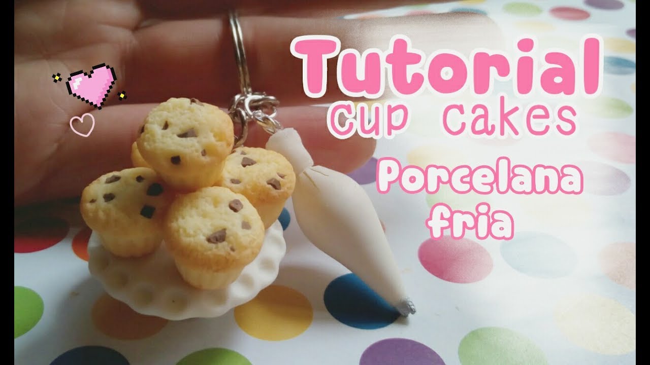 Haz unos Cup cakes mini para accesorios PORCELANA FRIA💕