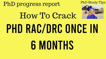 How to write phd progress report and present it