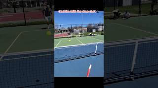 Got him with the drop shot ♟️ Wild pickleball singles point Ray Ban Meta Wayfarer Gen 1s POV Joola