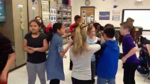 Team building rock, paper, scissors