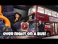 I Spent The Night In A Bus And It Was CRAZY! (24 Hour Overnight Challenge In A Bus!)