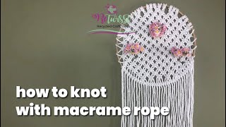 Easy Knot with Macrame Rope Yarn | #diy #howto #howtoknot