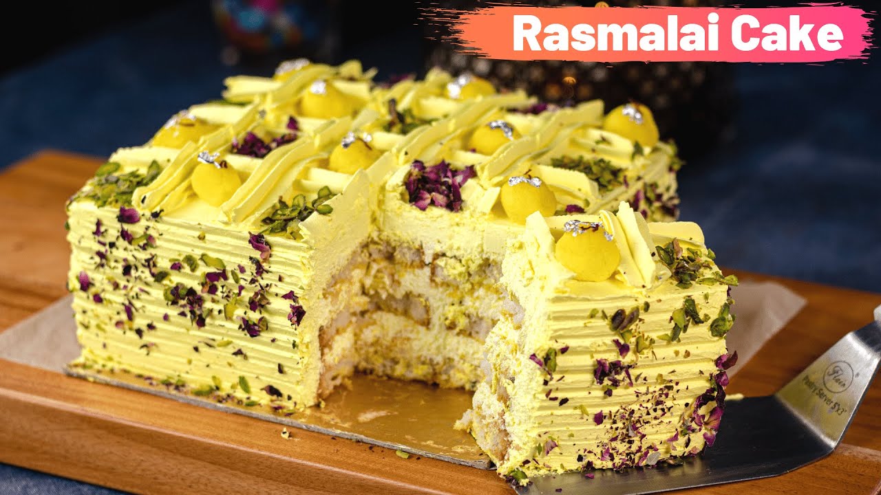 Eggless Rasmalai Cake Without Oven | No Bake Rasmalai Cake - YouTube