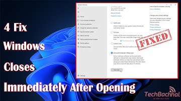 Fix Windows Security Closes Immediately After Opening In Windows 11/10