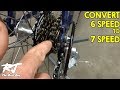 How To Do 6 Speed To 7 Speed Freewheel Conversion