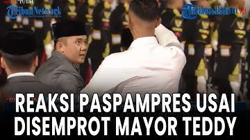 🔵[LIVE] Reaksi Paspampres Disemprot Mayor Teddy Tak Perlu Payungi Presiden Prabowo Meski Kehujanan