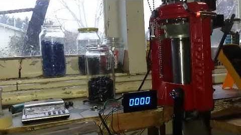 Digital Counter installed on Lee Loadmaster reloader