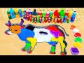 How to make Rainbow Cow with Orbeez, Big Mtn Dew, Fanta, 7up, Coca Cola vs Mentos & Popular Sodas