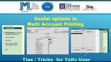 Useful feature in Tally Multi Account Printing (Tally Tips / Tricks )- Malayalam