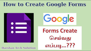 How to Create Google Forms in Tamil | google forms tutorial  | google forms create | spreadsheet