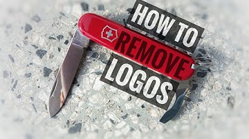 How to remove corporate logos from Swiss Army Knife