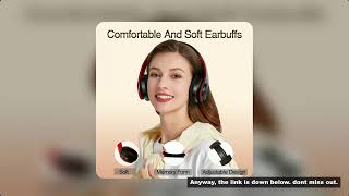 CATASSU Earphone Bluetooth Headphones Over Ear Stereo Wireless Headset Soft Leather Earmuffs Built-i screenshot 5
