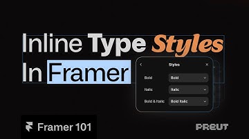 Inline Text Styles In Framer #framer #typestyles