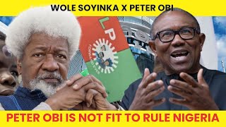 Peter Obi Is Not Fit To Lead Nigeria - Professor Wole Soyinka