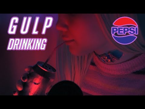 ASMR/ drinking, gulping/ PEPSI