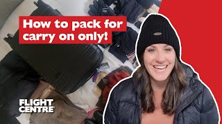 How I Packed Carry-On Only For My Winter Holiday | Travel Tips