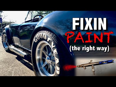 Fixin car paint with an airbrush
