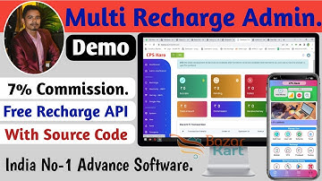 7% Commission || How to use multi Recharge admin software in Hindi || Multi Recharge business.