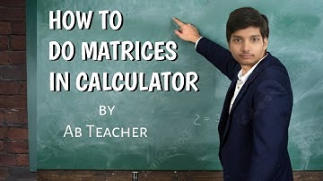 Maths Matrices Equation In Calculator Easy😯 