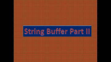 9# String Buffer Class Part II | reverse, delete, replace function
