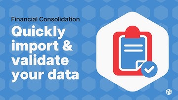 Import & validate your data with ease | Prophix Financial Consolidation