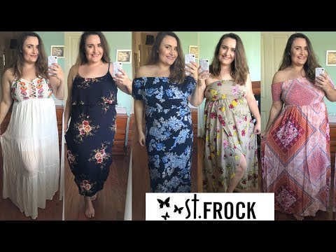 st frock plus size