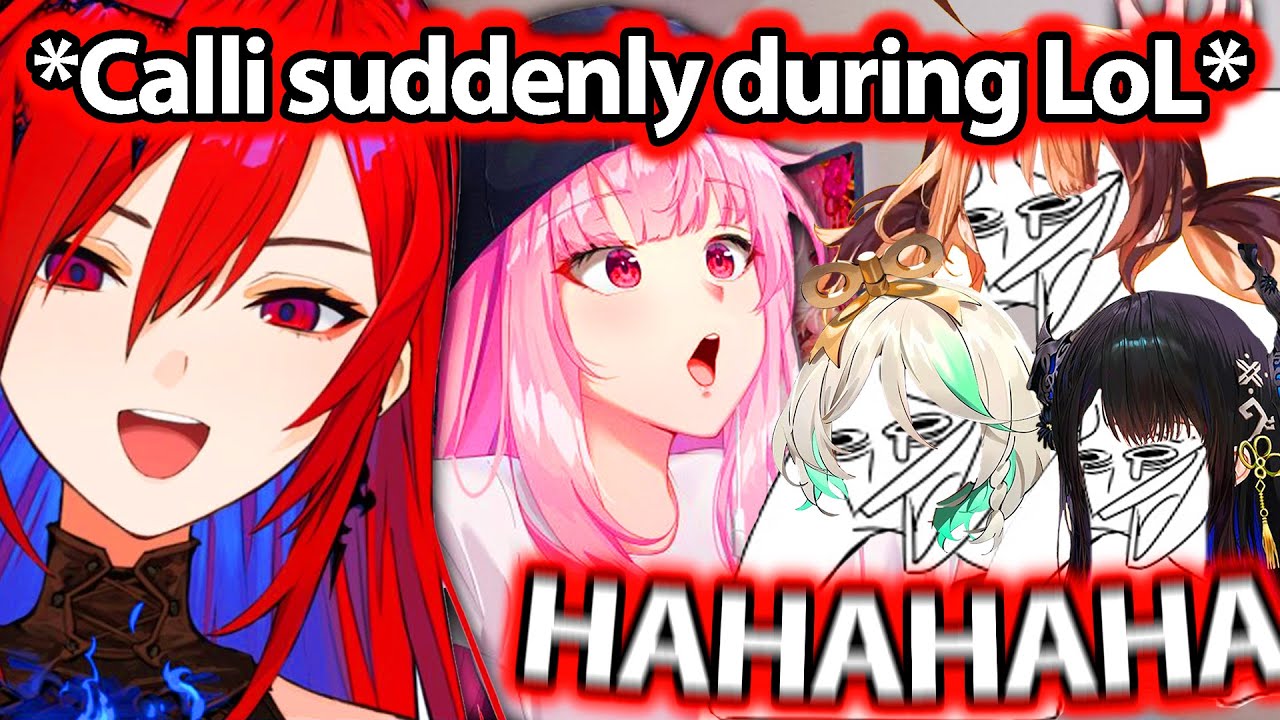 Everyone Can't Stop Laughing When Calli (Liz) Suddenly Said This During LoL Collab 【Hololive】