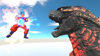 What Level Goku Can Defeat Godzilla 2014