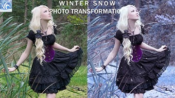 Winter Snow Photo Effect: Photoshop Tutorial (2018)