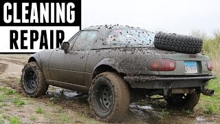 Post-Offroading Cleaning \& Damage Repair!