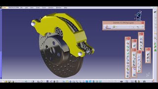 Disc Brake CATIA | assembly design | Braking System