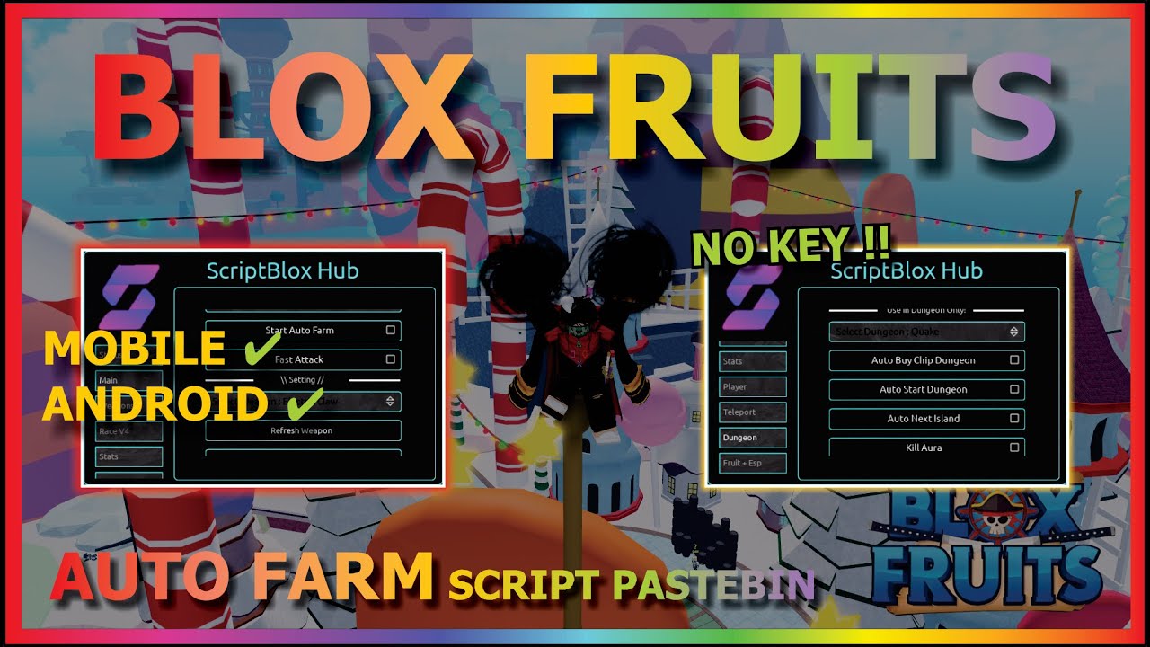 Script Blox Fruit No Key FRUIT RAIN & AUTO FARM